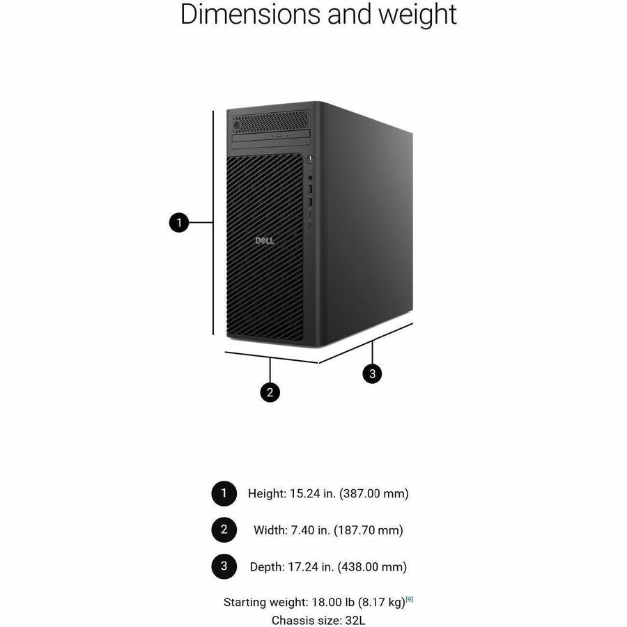 Dell Pro Max FCT2250 Workstation Tower – Intel Core Ultra