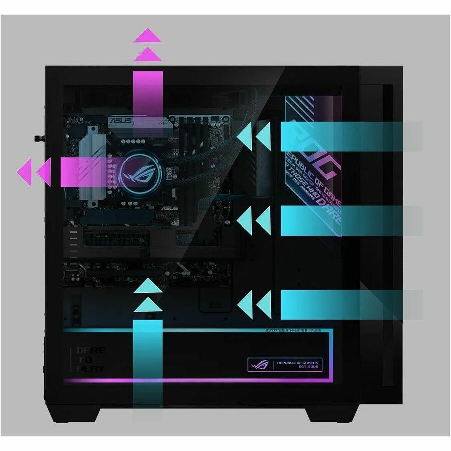 ASUS ROG G700 Gaming Desktop PC – Intel Core Ultra 7 265F (20-Core), NVIDIA GeForce RTX 5060 8GB GDDR7, 16GB DDR5, 1TB NVMe SSD, Windows 11 Home