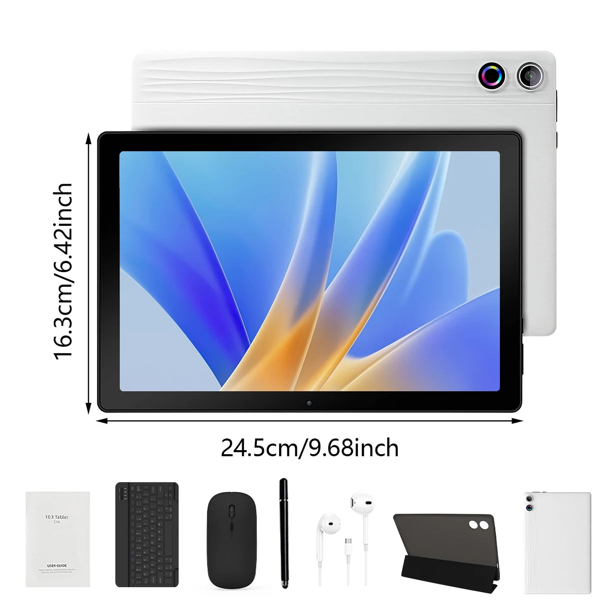 Pro-Grade 10.1-Inch Android 15 Smart Tablet Bundle