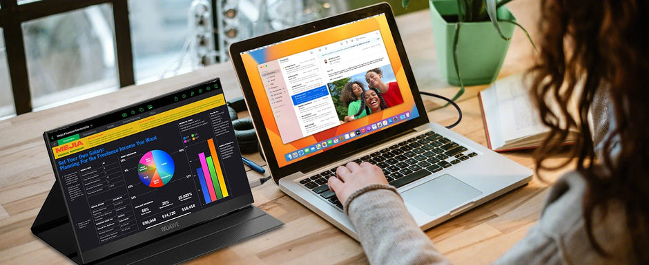 Portable Monitor for Laptop 15.6-Inch | 1080P FHD External Screen with HDR & USB-C