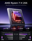 ACEMAGIC Ryzen 7 Gaming Mini PC | 32GB RAM 1TB SSD Cyber Tower