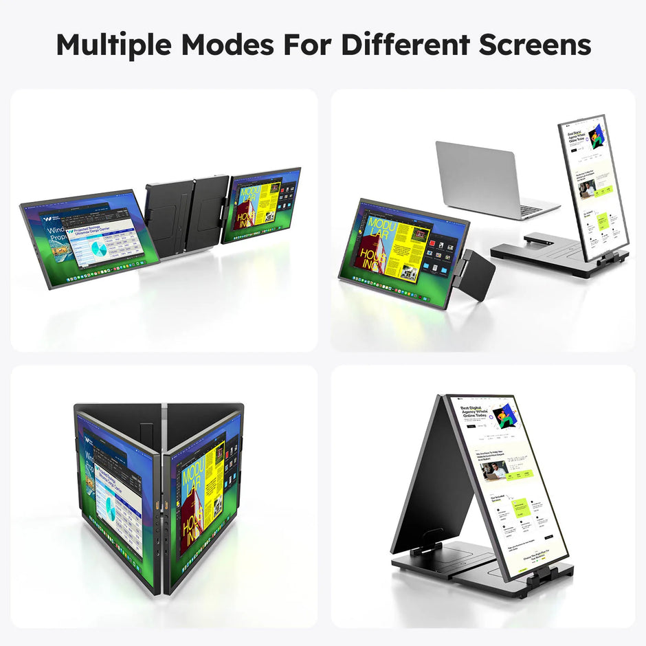 Portable 15.6-Inch Dual Monitor Extender for Laptops | 1080P FHD IPS Display Panel