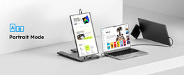 Portable 15.6-Inch Dual Monitor Extender for Laptops | 1080P FHD IPS Display Panel