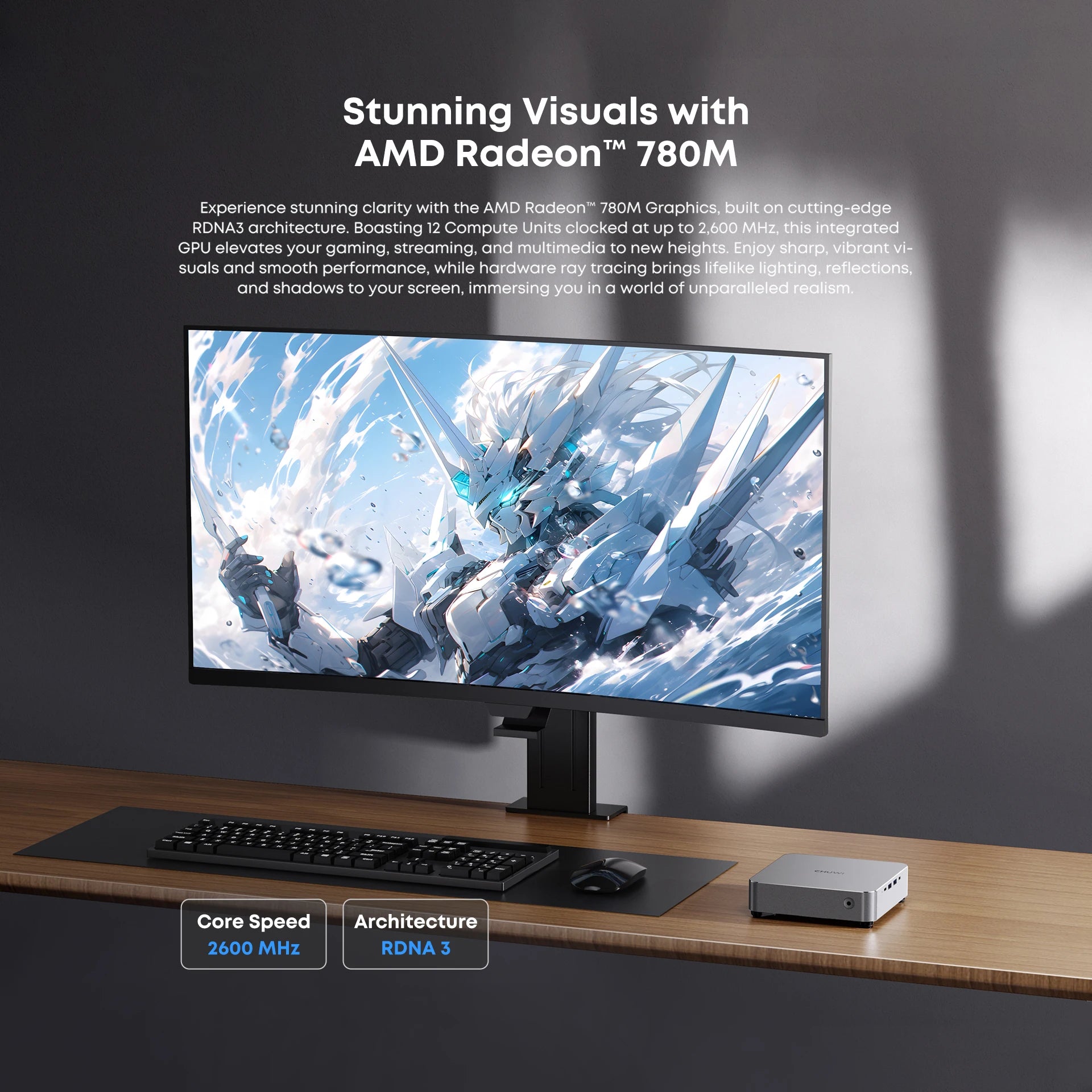 Chuwi Ryzen 7 Pro Mini PC | 16GB DDR5 512GB Sleek Workstation