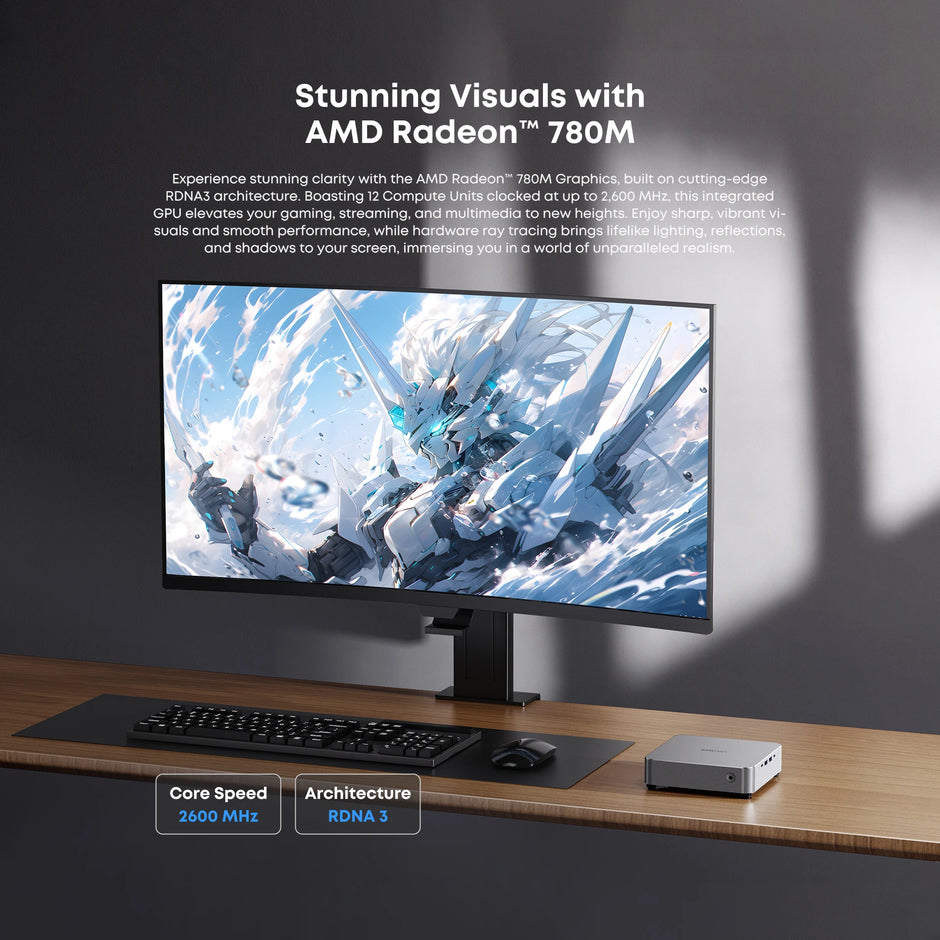 Chuwi Ryzen 7 Pro Mini PC | 16GB DDR5 512GB Sleek Workstation
