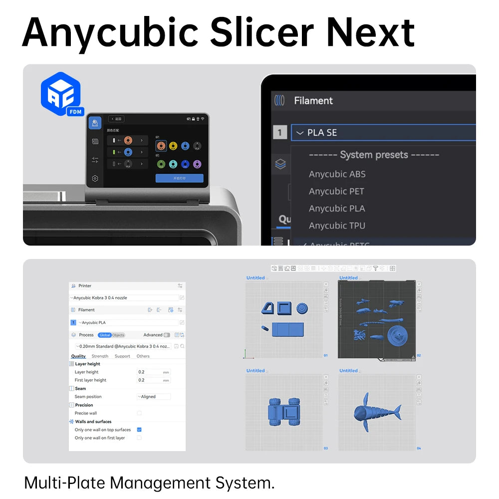 Anycubic Photon High-Speed Multi-Color 3D Printer