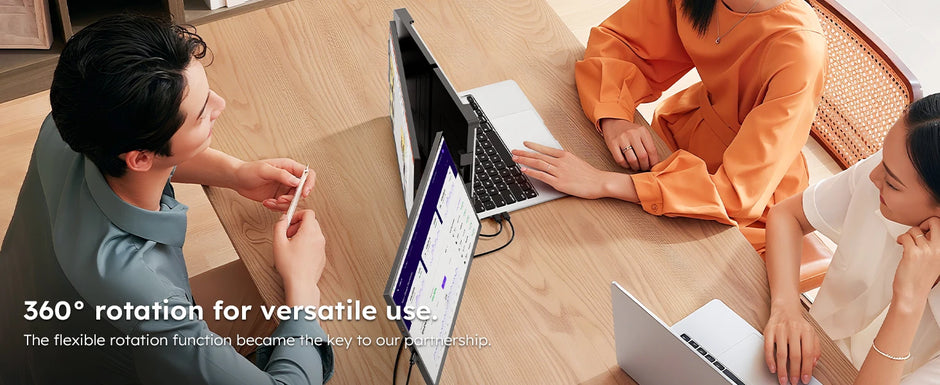 Portable 15.6-Inch Dual Monitor Extender for Laptops | 1080P FHD IPS Display Panel