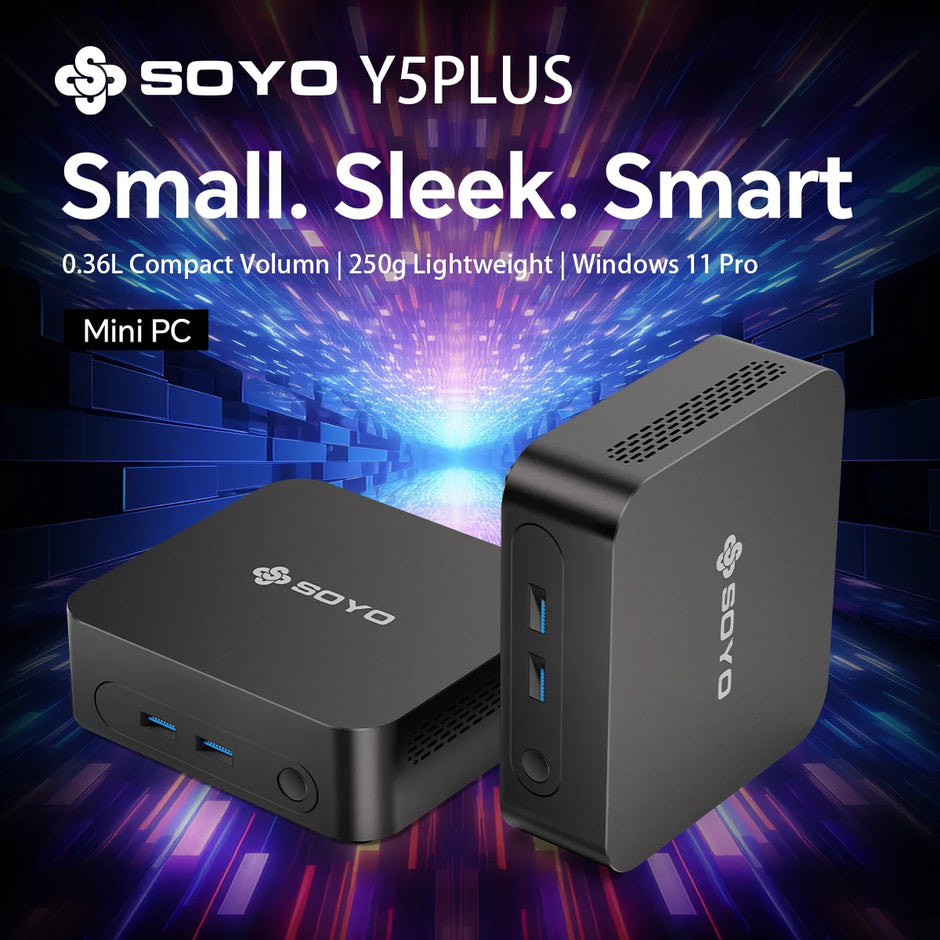 SOYO Intel Core i7 Mini PC | 8GB RAM Workstation Desktop