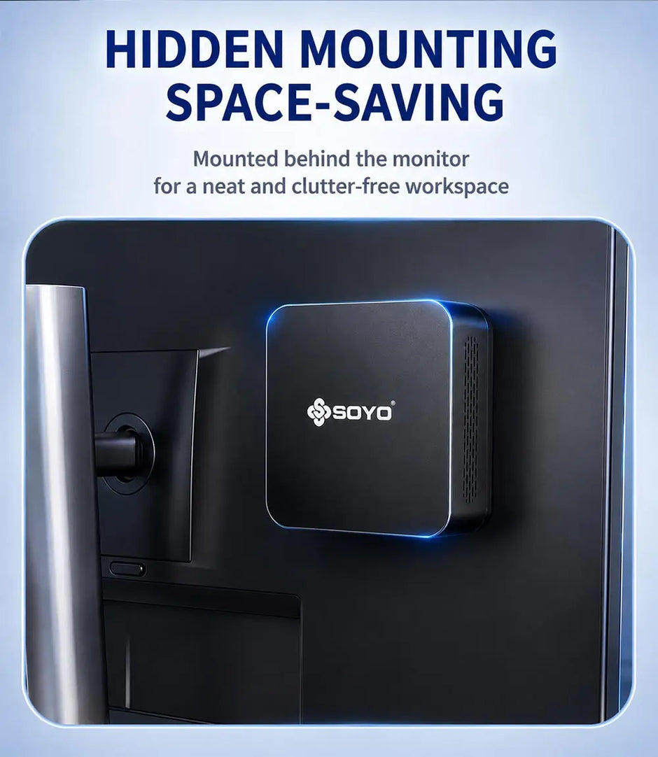 SOYO Intel Core i7 Mini PC | 8GB RAM Workstation Desktop
