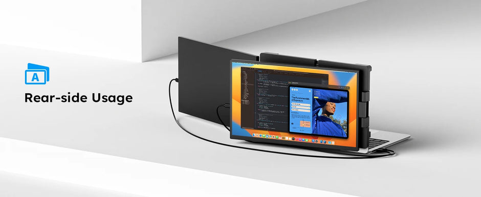 Portable 15.6-Inch Dual Monitor Extender for Laptops | 1080P FHD IPS Display Panel