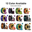 Dual-color Silk PLA Filament 1.75mm 2 Color Coextrusion Glossy 3D Printer Filament PLA, 3kg/pack 1kg each spool