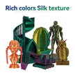 Dual-color Silk PLA Filament 1.75mm 2 Color Coextrusion Glossy 3D Printer Filament PLA, 3kg/pack 1kg each spool