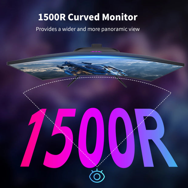 KTC 27" 2K Curved Gaming Monitor | 144Hz 400-Nit HDR
