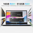 ACEMAGIC 18.5 Inch Laptop Intel Lake N150 16GB DDR4 512GB SSD FHD Windows 11 8000mAh Battery Expandable to 2TB Gaming Notebook