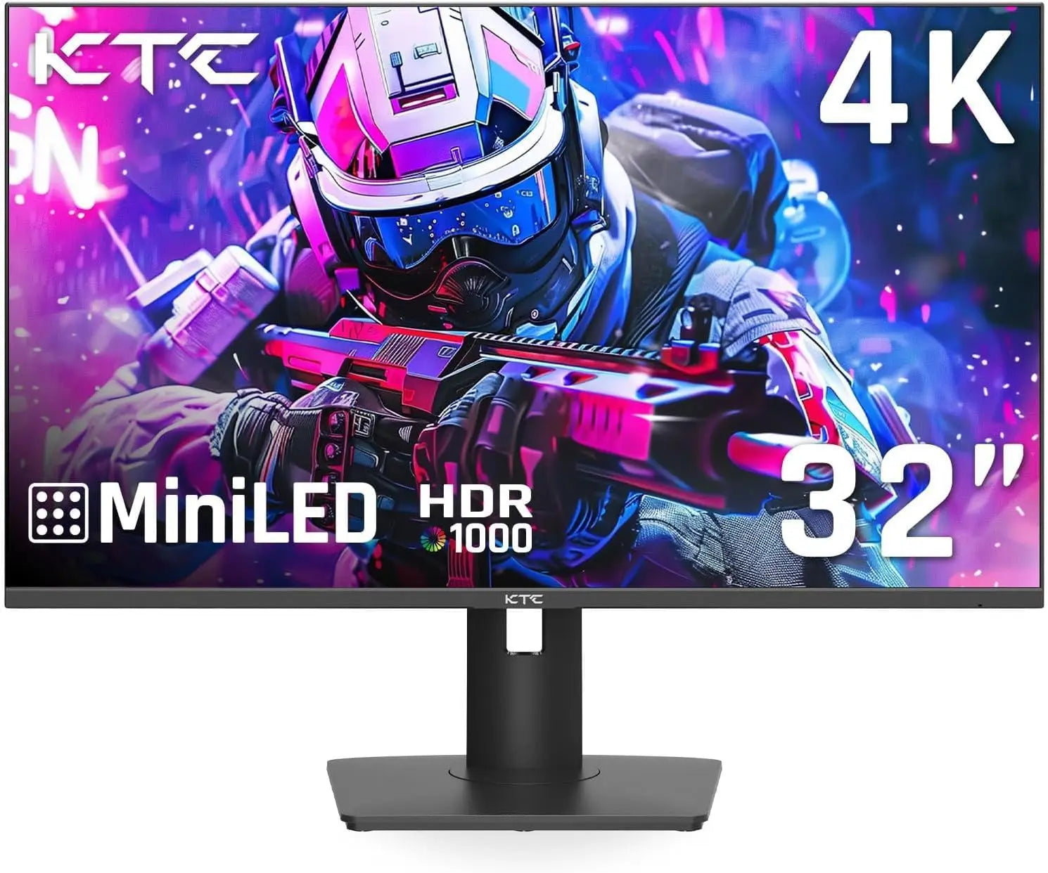 KTC 32-Inch 4K Gaming Monitor | Mini-LED Fast IPS 144Hz 1ms Screen with 45W Type-C