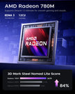 ACEMAGIC Ryzen 7 Gaming Mini PC | 32GB RAM 1TB SSD Cyber Tower