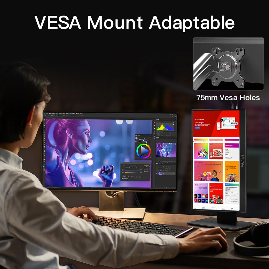 Portable Monitor for Laptop 15.6-Inch | 1080P FHD External Screen with HDR & USB-C