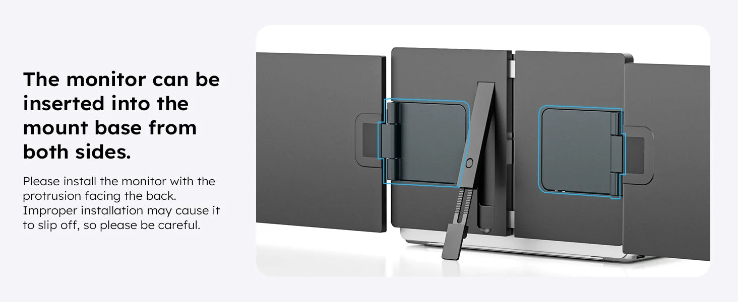 Portable 15.6-Inch Dual Monitor Extender for Laptops | 1080P FHD IPS Display Panel