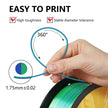 Dual-color Silk PLA Filament 1.75mm 2 Color Coextrusion Glossy 3D Printer Filament PLA, 3kg/pack 1kg each spool