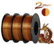 Dual-color Silk PLA Filament 1.75mm 2 Color Coextrusion Glossy 3D Printer Filament PLA, 3kg/pack 1kg each spool