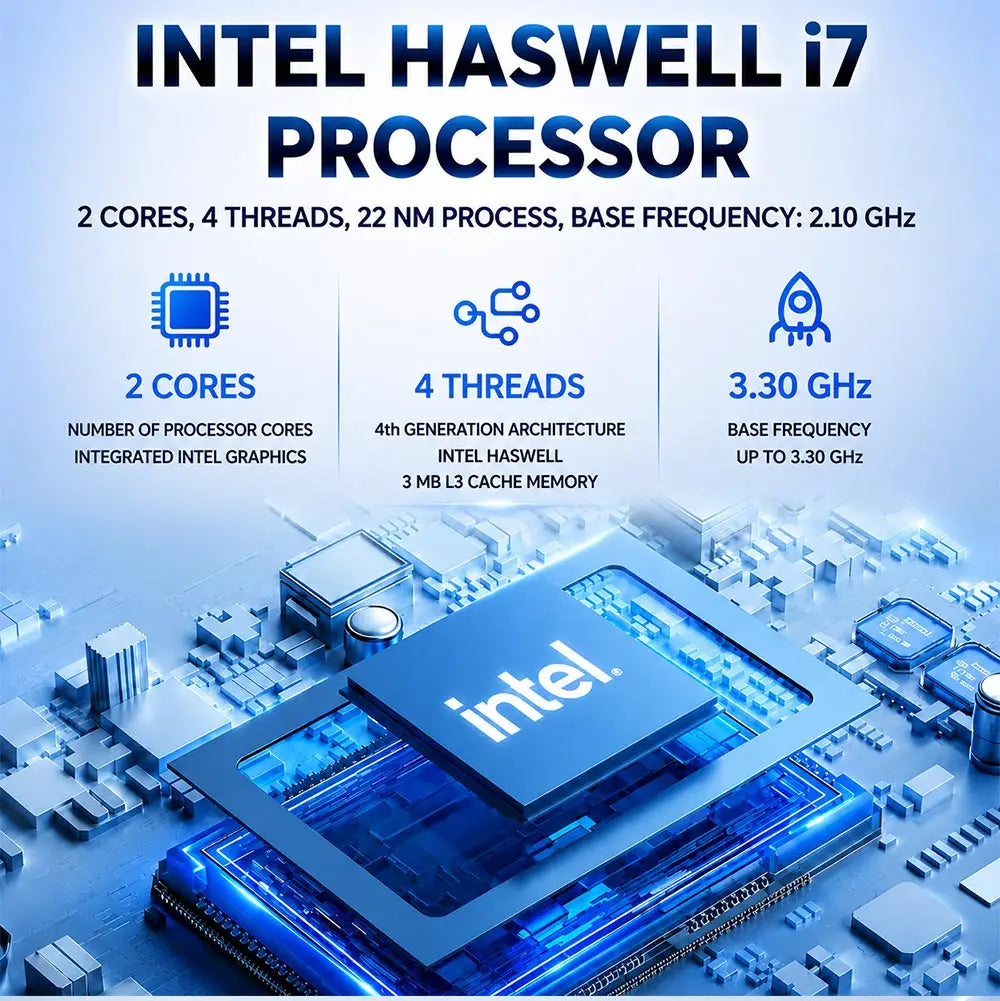 SOYO Intel Core i7 Mini PC | 8GB RAM Workstation Desktop