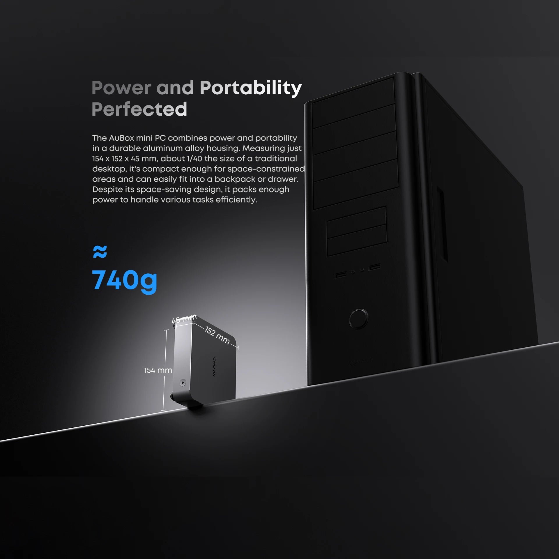 Chuwi Ryzen 7 Pro Mini PC | 16GB DDR5 512GB Sleek Workstation