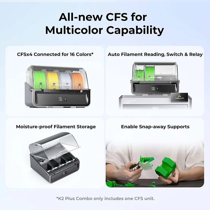 Creality K2 Plus Combo High-Speed Multi-Color 3D Printer