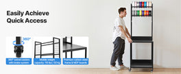 Premium 4-Tier Heavy-Duty 3D Printer Workstation & Filament Storage Cart