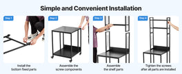 Premium 4-Tier Heavy-Duty 3D Printer Workstation & Filament Storage Cart