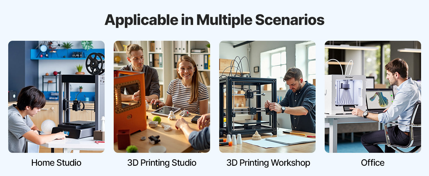 Premium 4-Tier Heavy-Duty 3D Printer Workstation & Filament Storage Cart